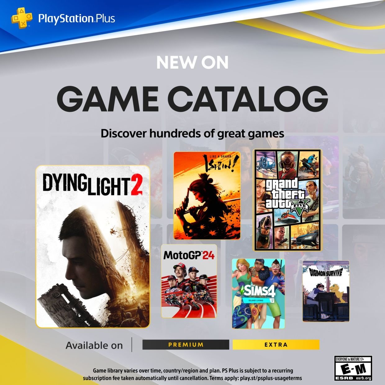 PS PLUS EXTRA/PREMIUM NOVEMBER LINE UP